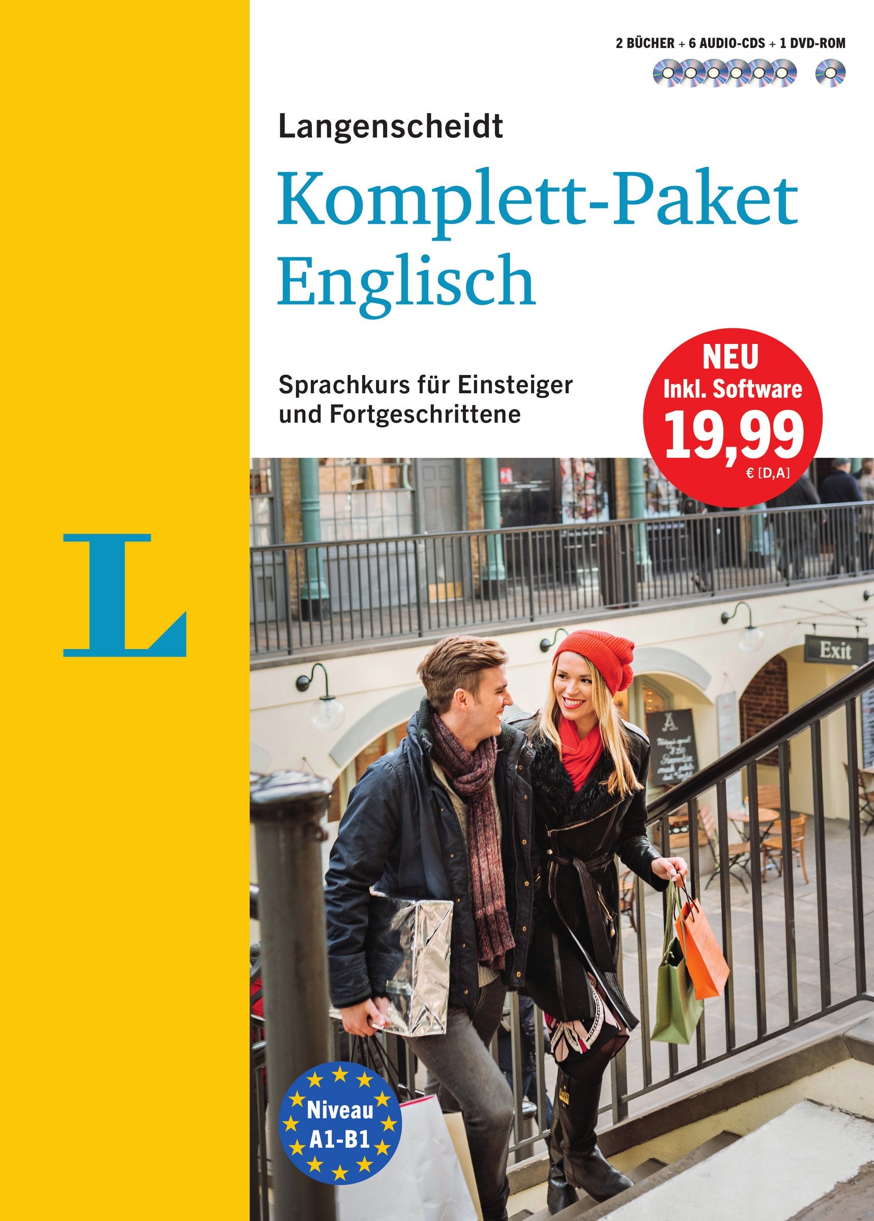 Langenscheidt Komplett-Paket Englisch - Sprachkurs mit 2 Büchern, 6 Audio-CDs, 1 DVD-ROM, MP3-Download General education