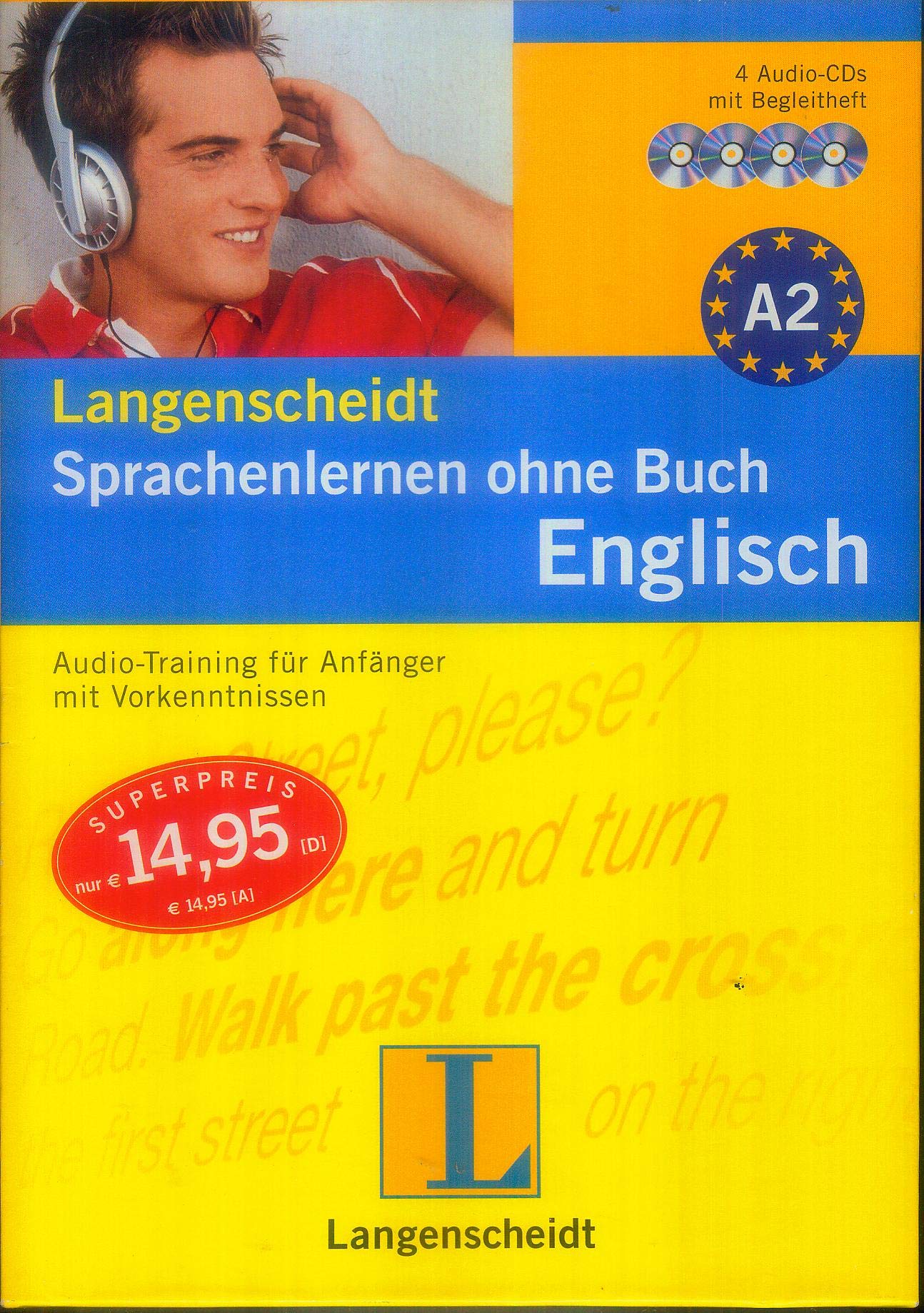 Langenscheidt Sprachenlernen ohne Buch Englisch - 4 Audio-CDs mit Begleitbuch: Audio-Training für Anfänger mit Vorkenntnissen Learning & Reference