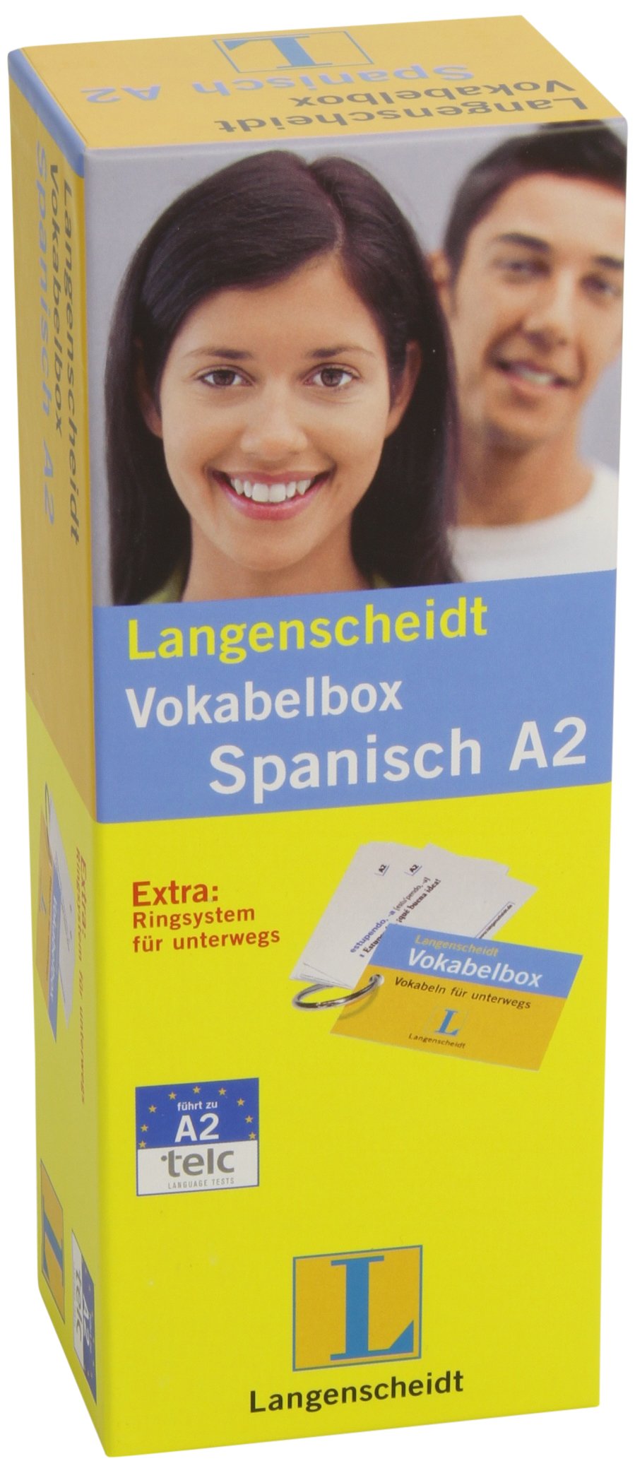 Langenscheidt Vokabelbox Spanisch A2 - Box mit 800 Karten: Extra: Ringsystem für unterwegs Foreign Languages ​​& Dictionaries