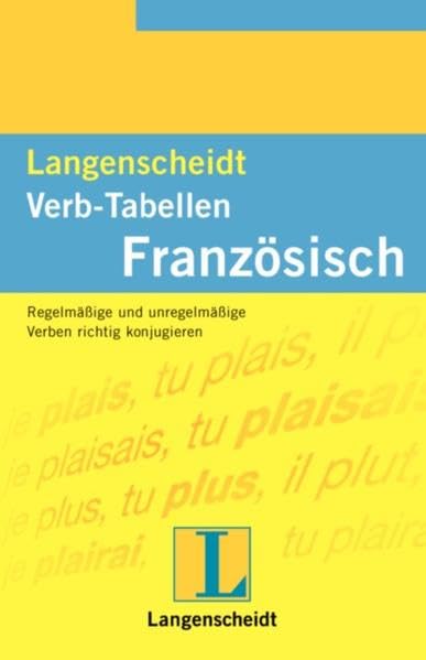 Langenscheidt Verb-Tabellen: Langenscheidts Verb-Tabellen, Französisch Foreign Languages ​​& Dictionaries