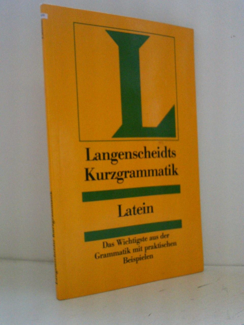 Langenscheidts Kurzgrammatik, Latein Foreign Languages ​​& Dictionaries