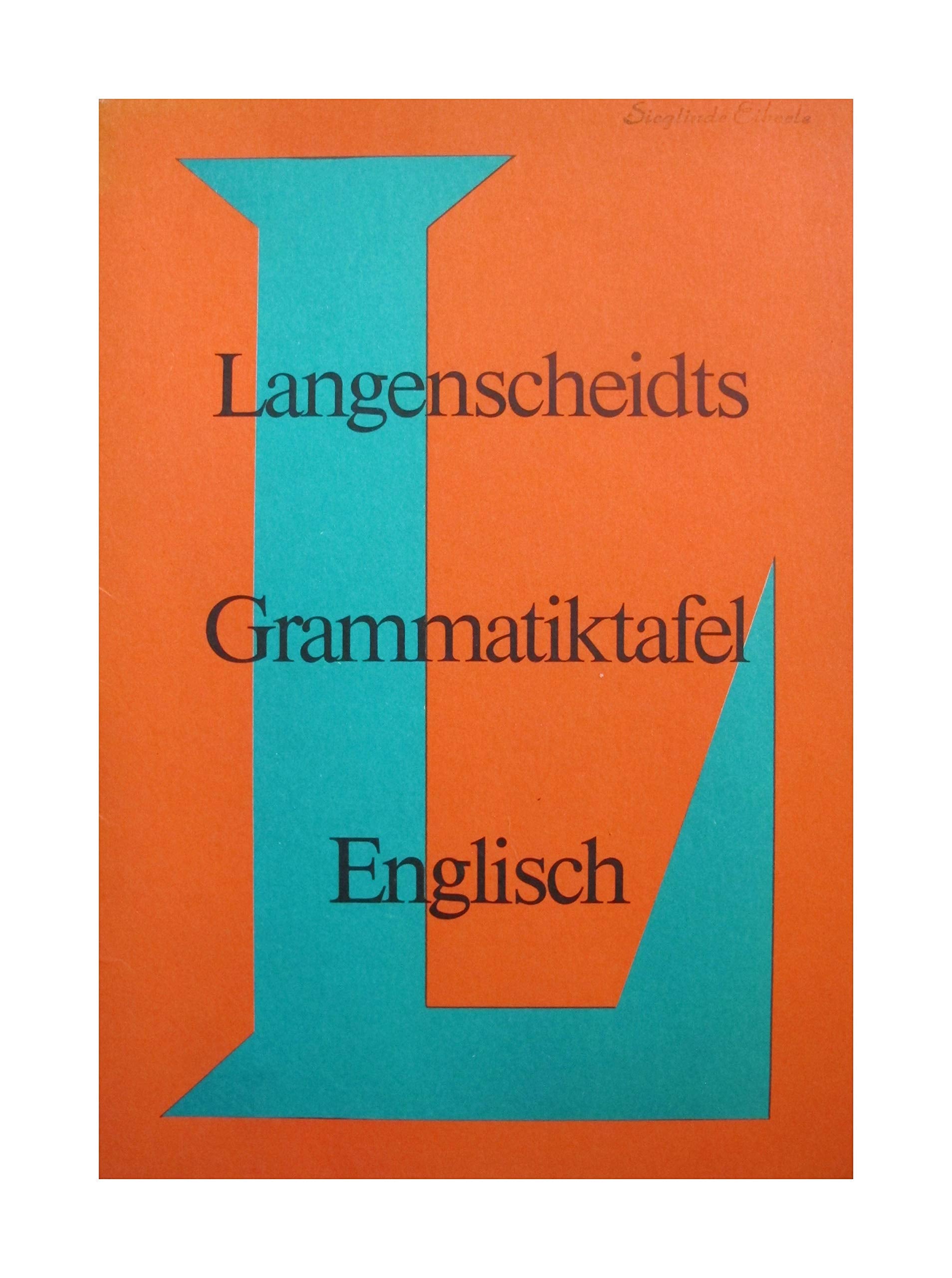 Langenscheidts Grammatiktafel Englisch Foreign Languages ​​& Dictionaries