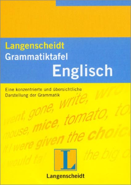 Langenscheidt Grammatiktafeln Englisch Foreign Languages ​​& Dictionaries