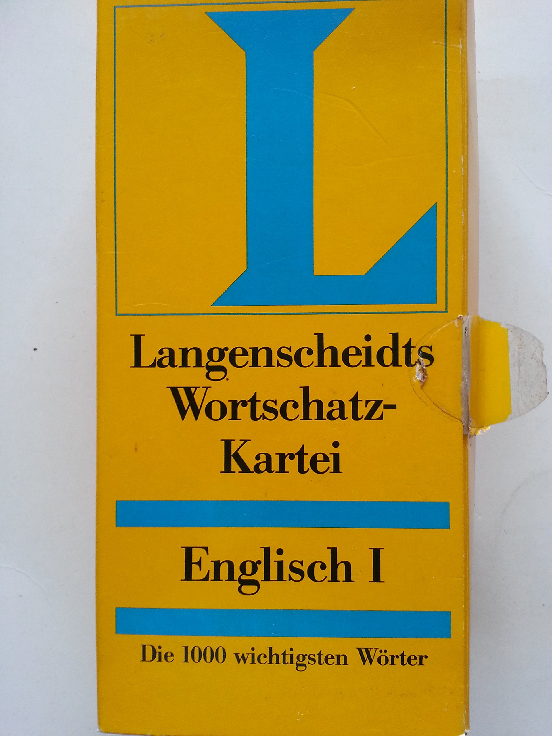 Langenscheidts Wortschatz Kartei Englisch 1. Die 1000 wichtigsten Wörter Foreign Languages ​​& Dictionaries