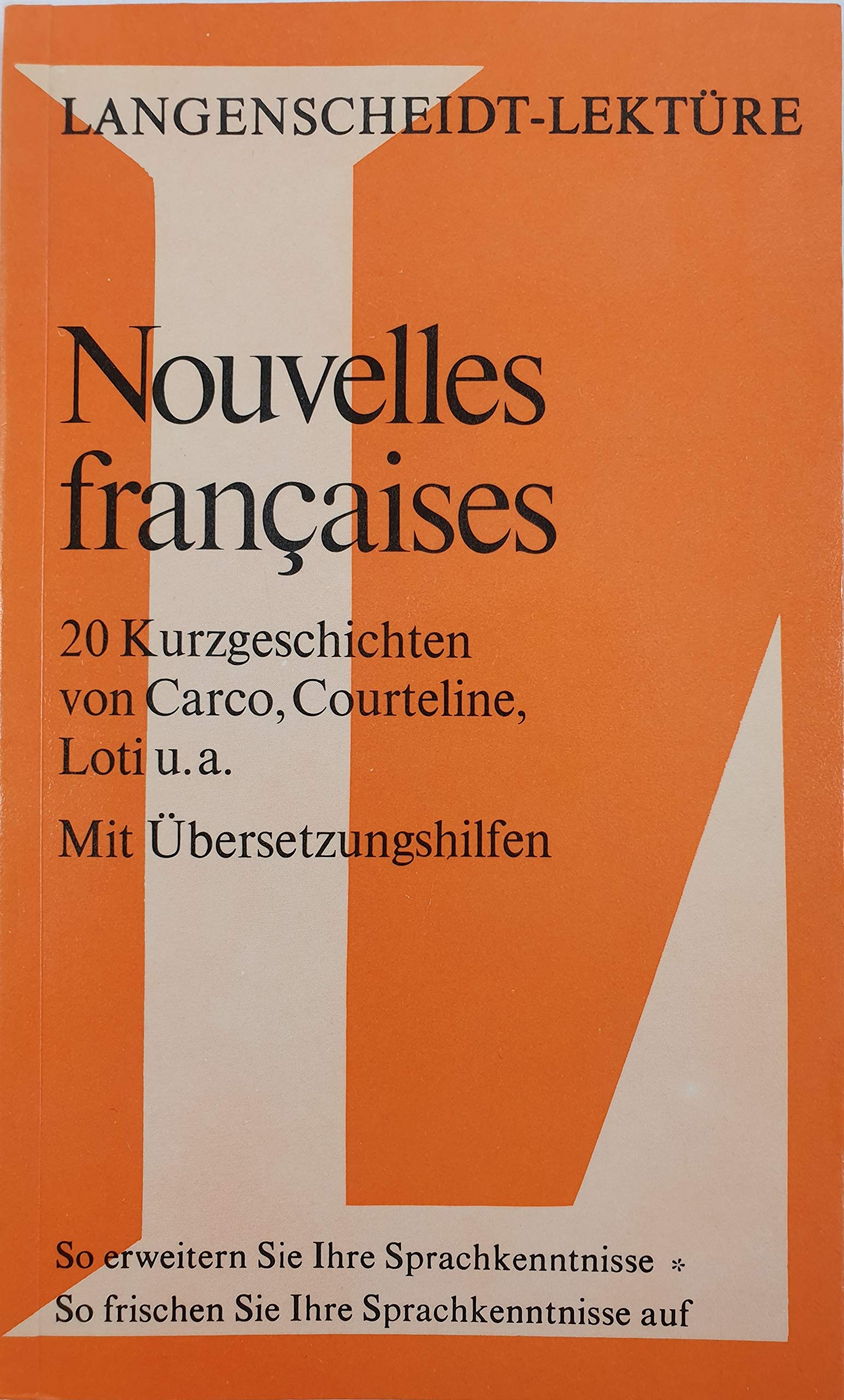 Langenscheidt Lektüre, Bd.44, Nouvelles francaises Books