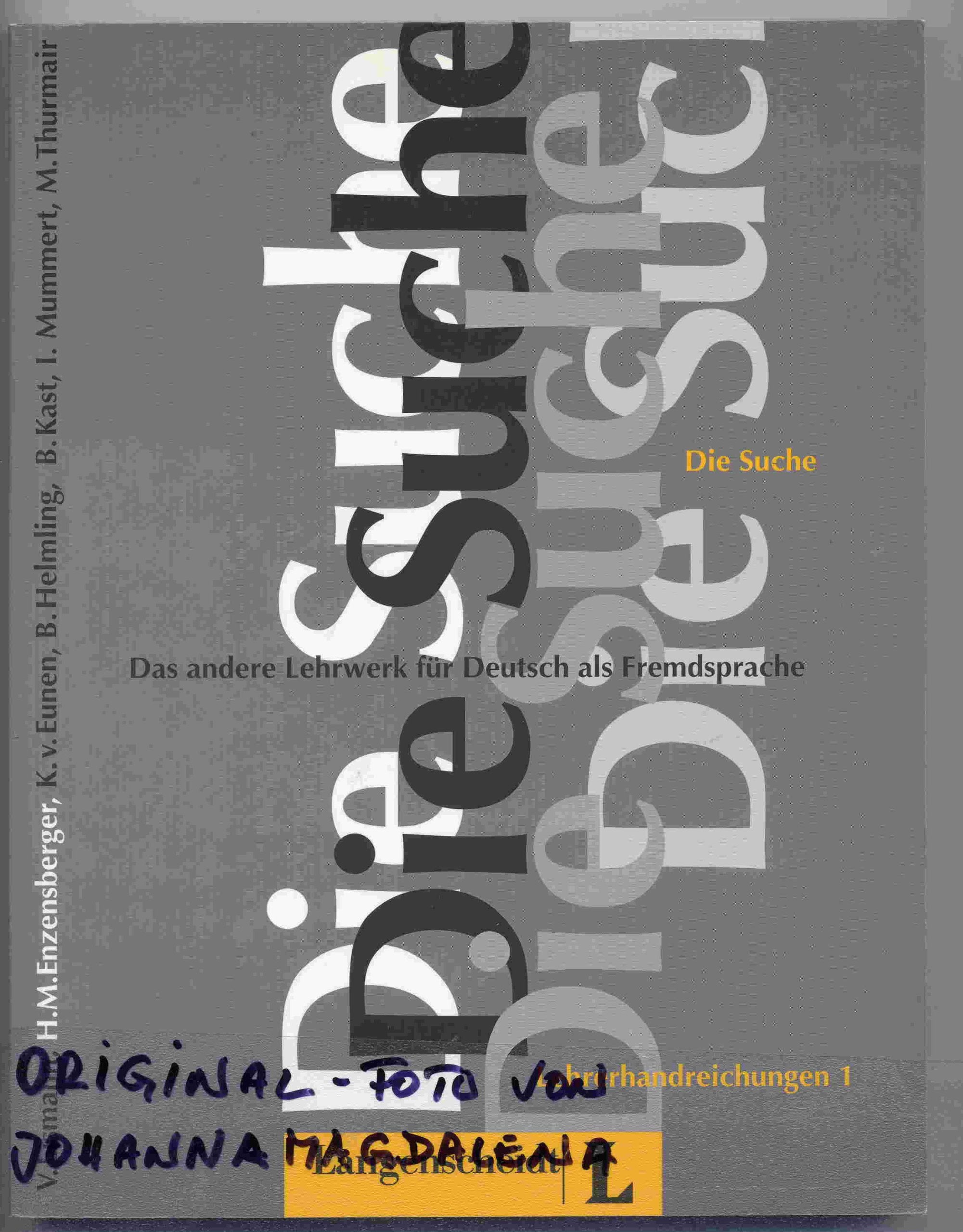 Die Suche - Lehrerhandreichungen Education & Training