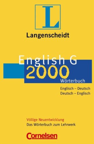 English G 2000 Wörterbuch: Das Wörterbuch zum Lehrwerk, Englisch-Deutsch/Deutsch-Englisch Foreign Languages ​​& Dictionaries