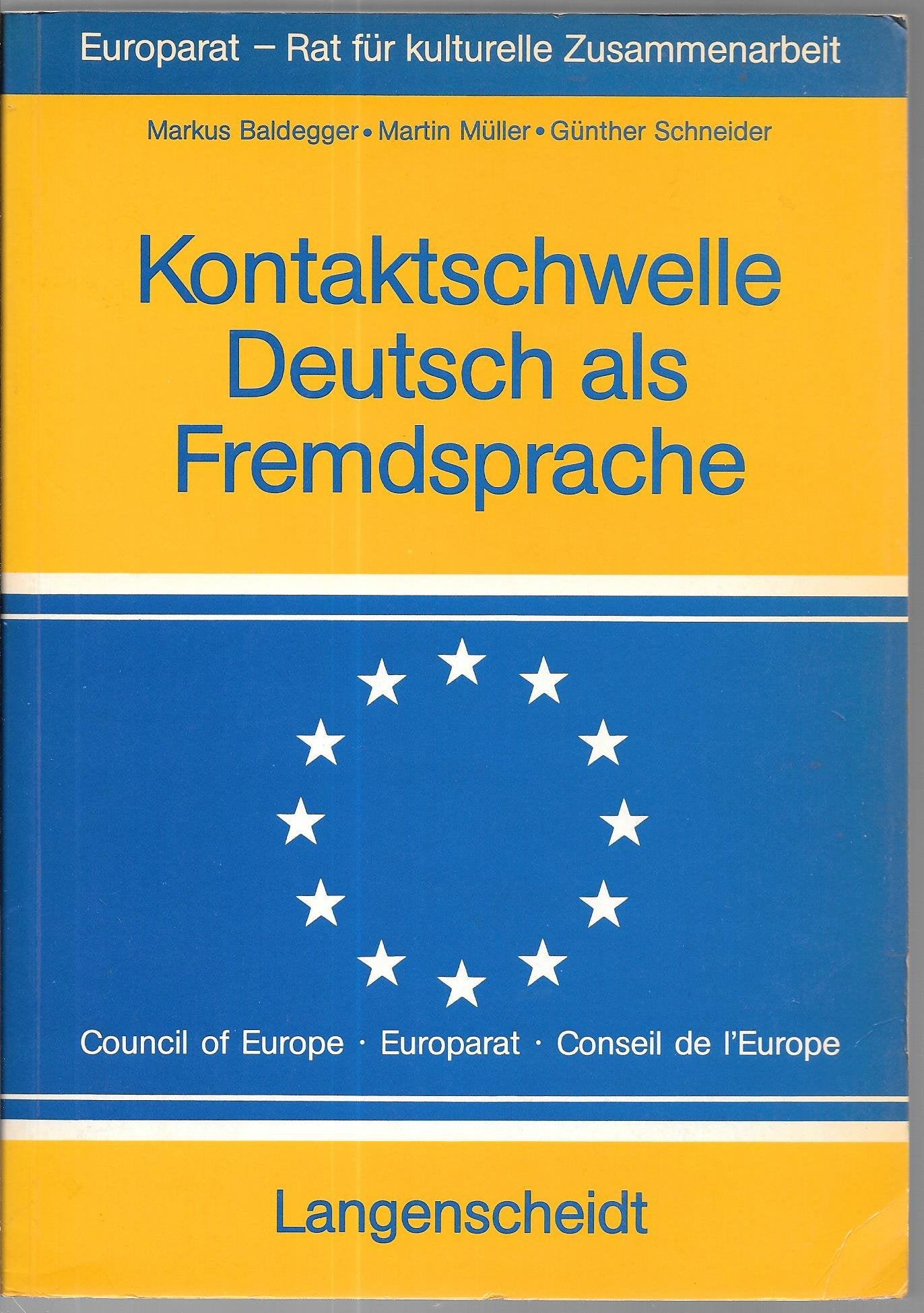 Kontaktschwelle Deutsch Als Fremdsprache Education & Training