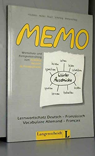 Memo. Wortschatz- und Fertigkeitstraining für das Zertifikat Deutsch als Fremdsprache: Memo, Deutsch-Französisch Foreign Languages ​​& Dictionaries