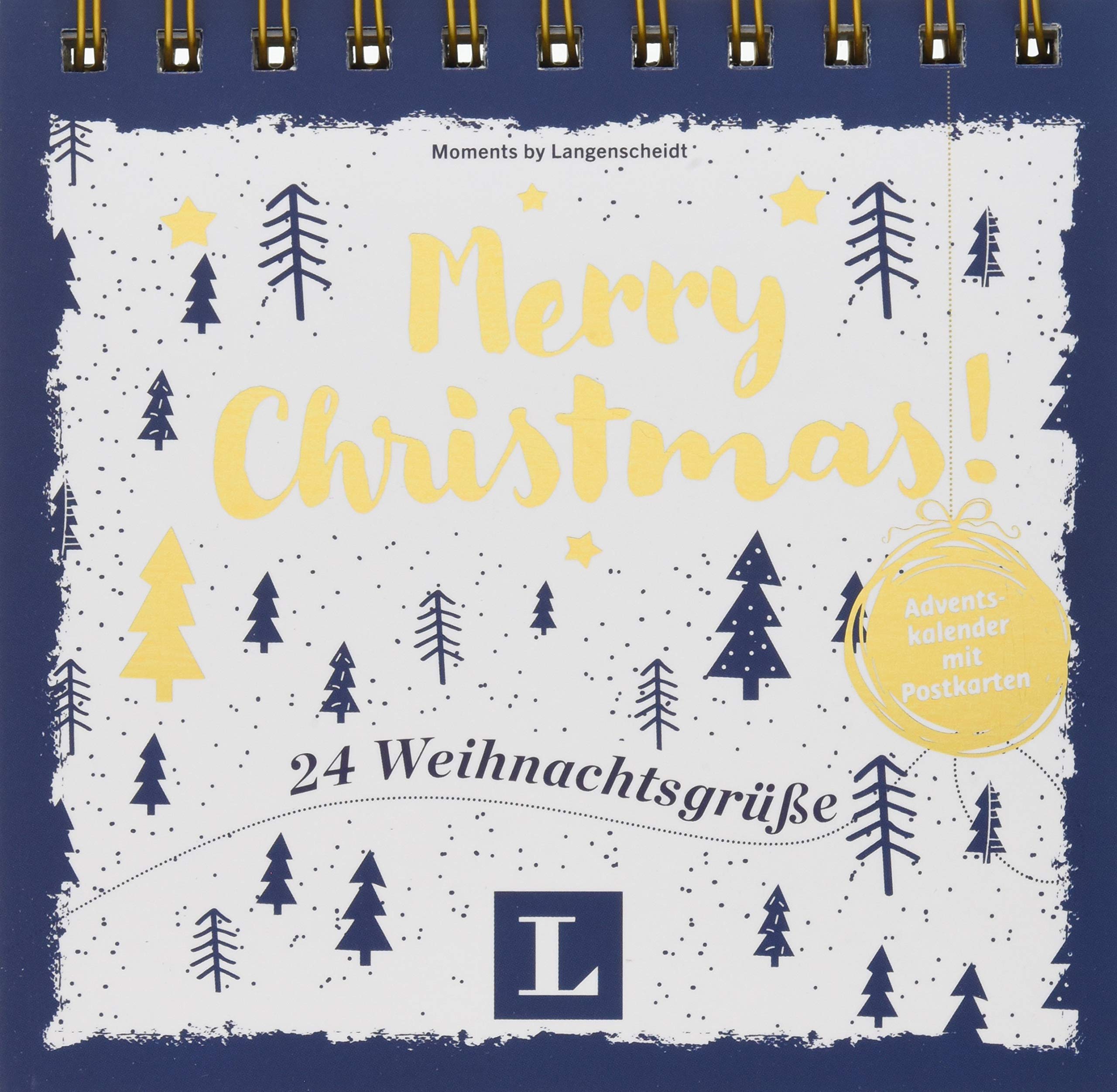Merry Christmas! - Adventskalender mit Postkarten: 24 Weihnachtsgrüße (Postkarten-Aufstellbuch Weihnachten) Lifestyle