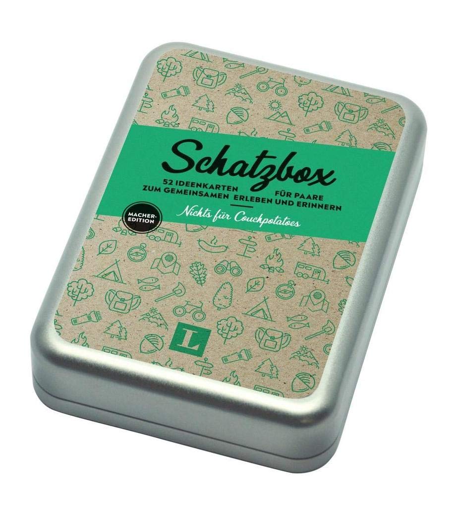 Schatzbox - Nichts für Couchpotatoes - Geschenkbox Macher-Edition: 52 Ideenkarten für Paare zum gemeinsamen Erleben und Erinnern (Langenscheidt Schatzboxen) Partnership & Love