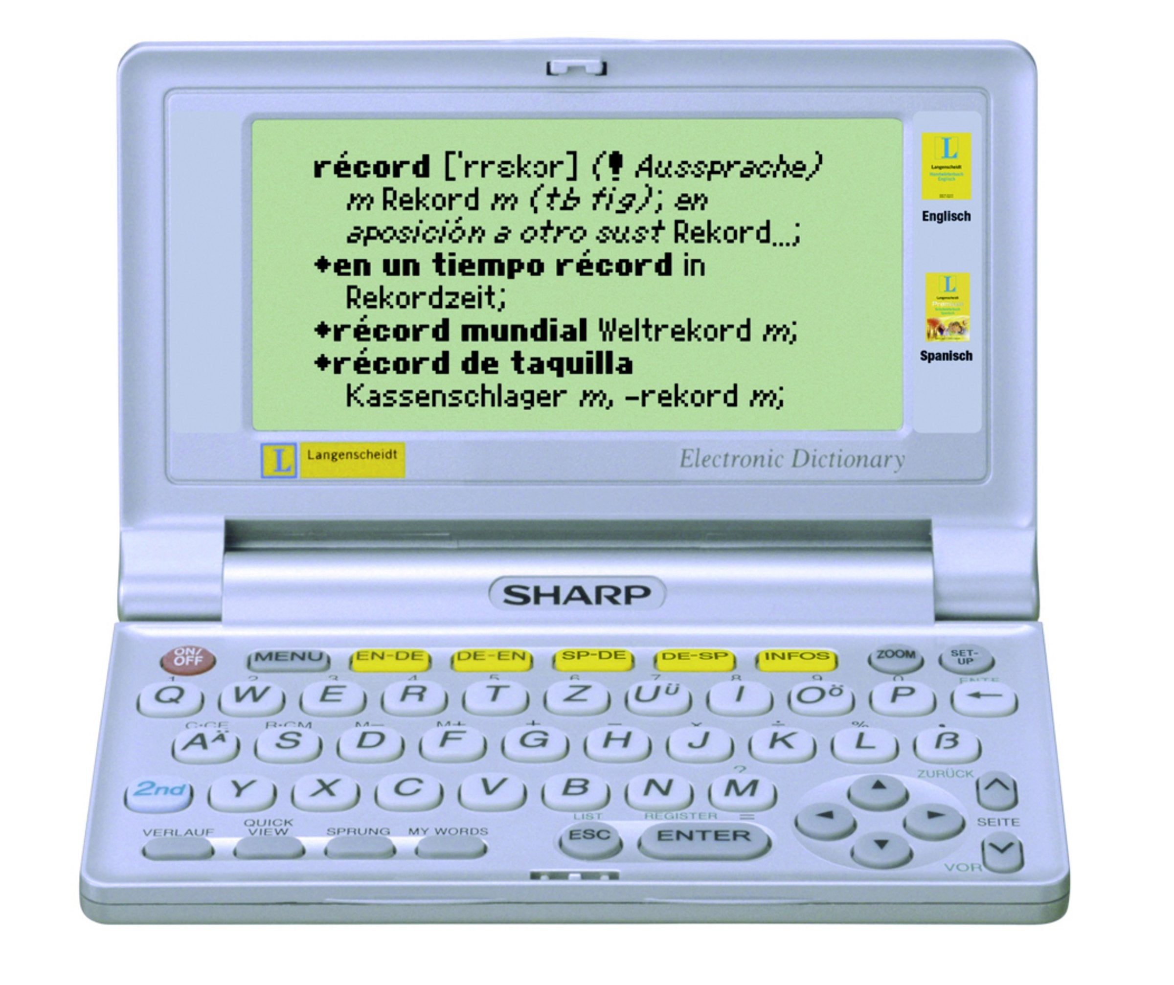 Sharp PW-E430, Sprachencomputer: Enth.: Handwörterbuch Englisch. Englisch-Deutsch/Deutsch-Englisch u. Premium Schulwörterbuch Spanisch. Spanisch-Deutsch/Deutsch-Spanisch Foreign Languages ​​& Dictionaries