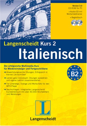 Langenscheidt Kurs 2 Italienisch 3.0: Der erfolgreiche Multimedia-Kurs für Wiedereinsteiger und Fortgeschrittene Books