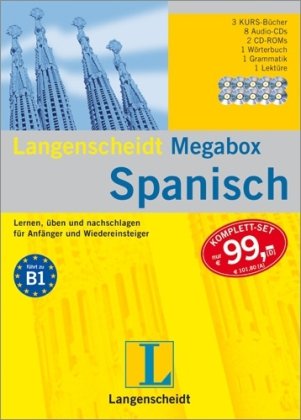 Langenscheidt Megabox Spanisch - Set mit 3 Büchern, 8 Audio-CDs und und 2 CD-ROMs: Lernen, üben und nachschlagen für Anfänger und Wiedereinsteiger: ... Anfänger und Wiedereinsteiger. Führt zu B1 Learning & Reference