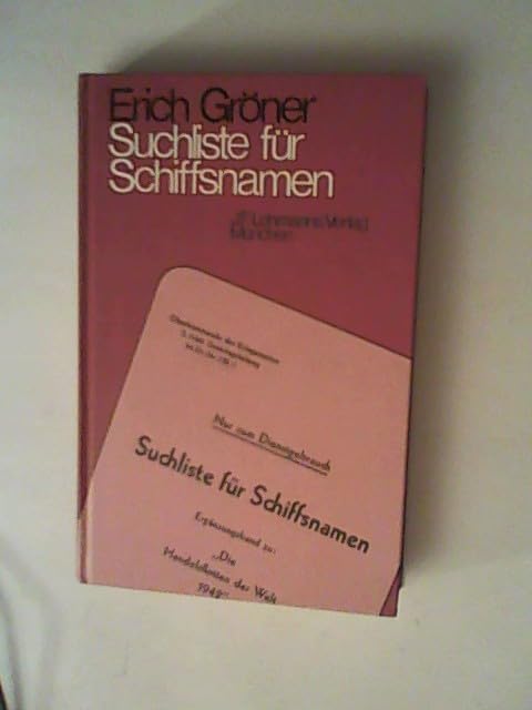 Product Image: Suchliste für Schiffsnamen
