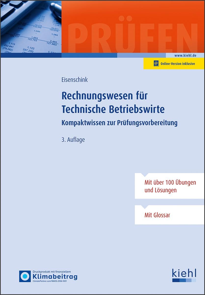 Rechnungswesen für Technische Betriebswirte Business, Finance & Career