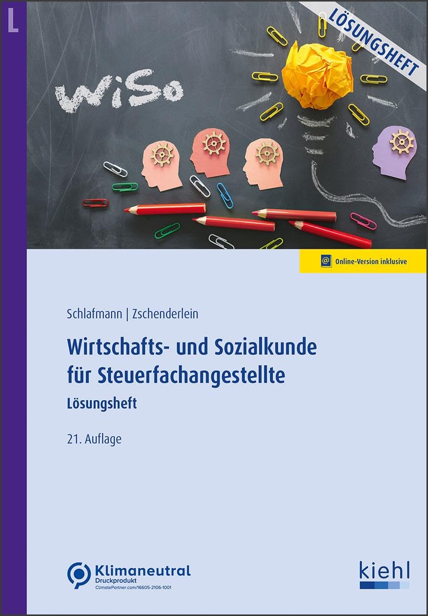 Wirtschafts- und Sozialkunde für Steuerfachangestellte - Lösungsheft Law