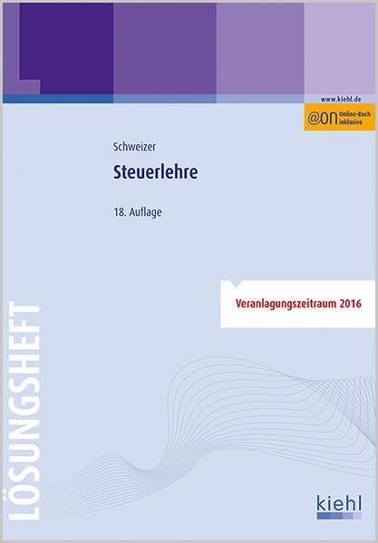 Steuerlehre - Lösungsheft Law