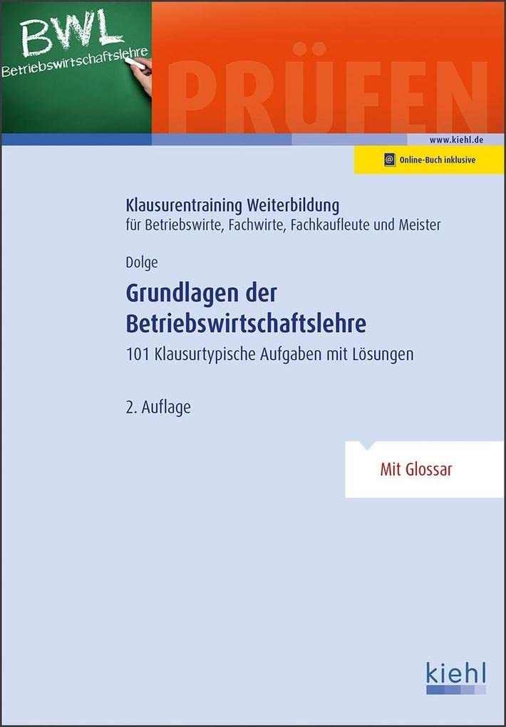 Grundlagen der Betriebswirtschaftslehre book