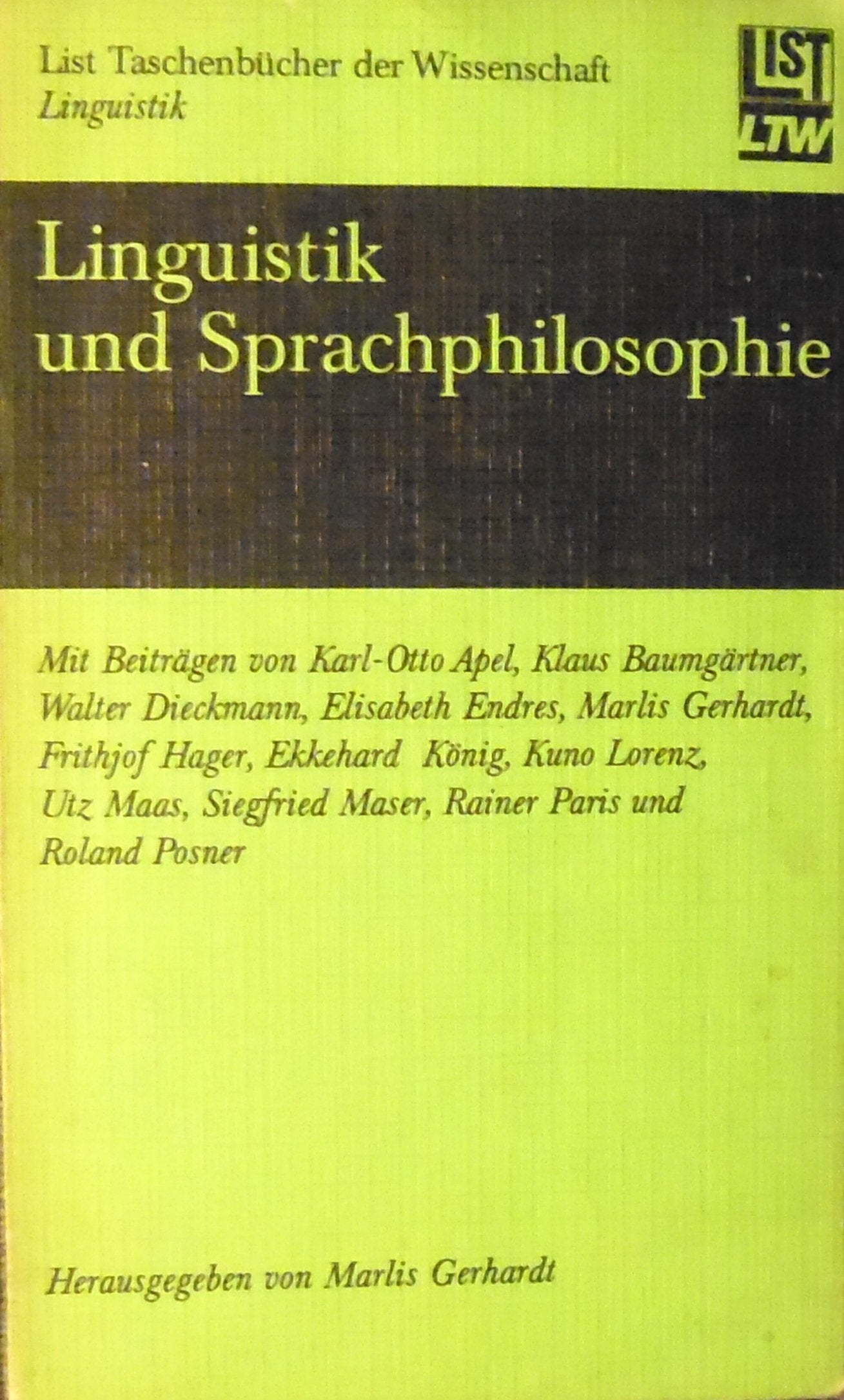 Product Image: Linguistik und Sprachphilosophie.