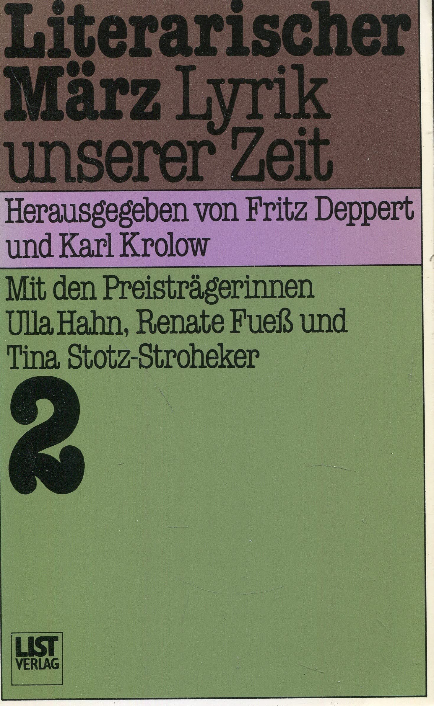 Literarischer März II. Lyrik unserer Zeit Books
