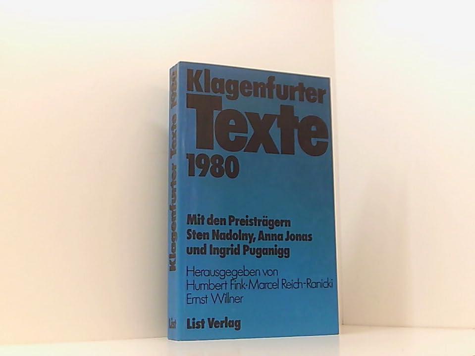 Klagenfurter Texte 1980 Contemporary literature