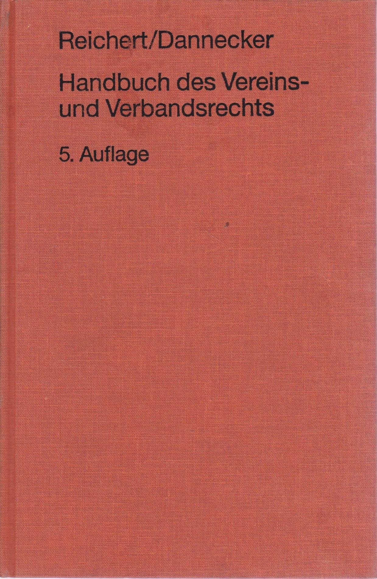Handbuch des Vereins- und Verbandsrechts Law