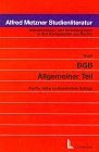 Wiederholungs- und Vertiefungskurs in den Kerngebieten des Rechts / BGB Allgemeiner Teil Law