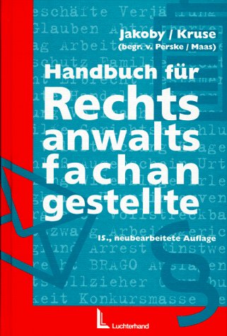 Handbuch für Rechtsanwaltsfachangestellte Law
