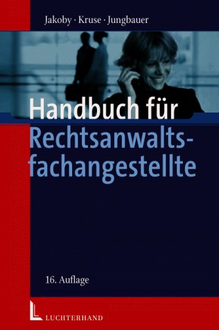 Handbuch für Rechtsanwaltsfachangestellte Law
