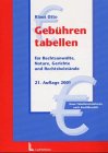 Gebührentabellen für Rechtsanwälte, Notare, Gerichte und Rechtsbeistände Law