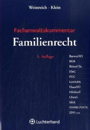 Fachanwaltskommentar Familienrecht: Kompaktkommentar zum Familienrecht Law