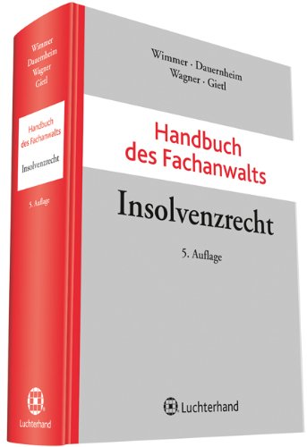 Handbuch des Fachanwalts Insolvenzrecht Law