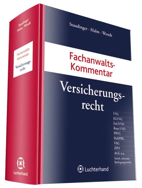 Fachanwaltskommentar Versicherungsrecht Law