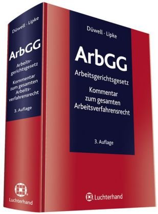 ArbGG: Kommentar Arbeitsgerichtsgesetz Law