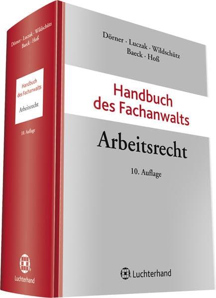Handbuch des Fachanwalts Arbeitsrecht Law