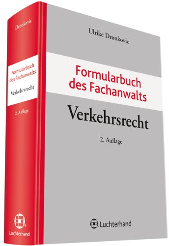 Formularbuch des Fachanwalts Verkehrsrecht Law