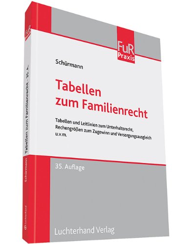 Tabellen zum Familienrecht Law