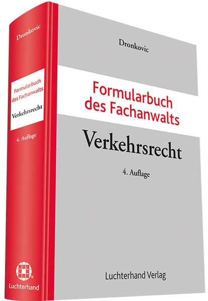 Formularbuch des Fachanwalts Verkehrsrecht Law