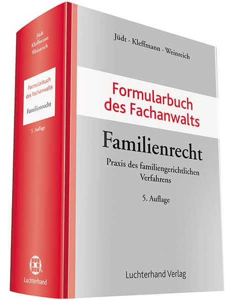 Formularbuch des Fachanwalts Familienrecht book