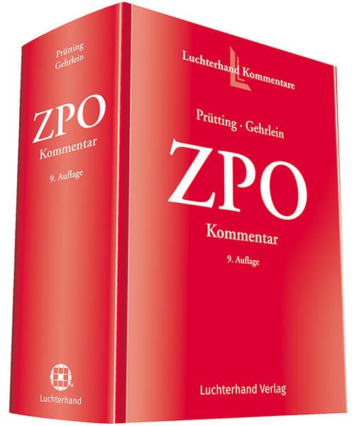 ZPO Kommentar Law Books