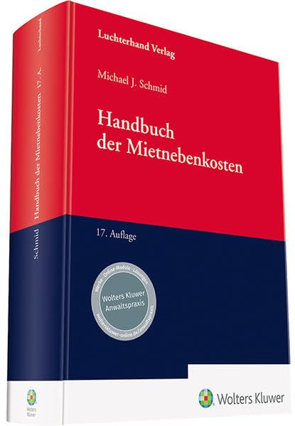 Handbuch der Mietnebenkosten Law Books