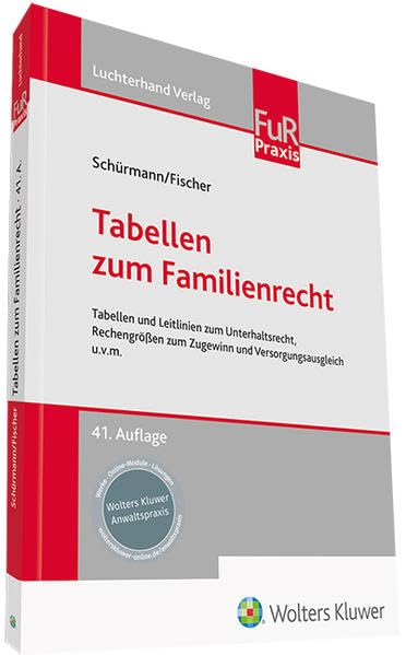 Tabellen zum Familienrecht Law