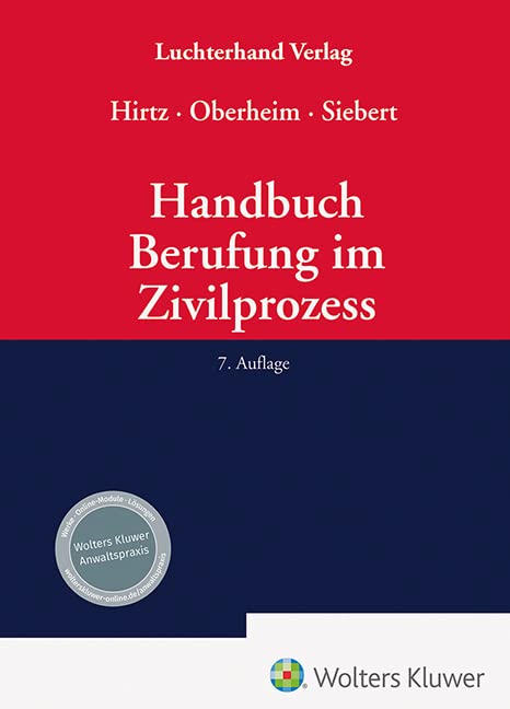 Product Image: Handbuch Berufung im Zivilprozess