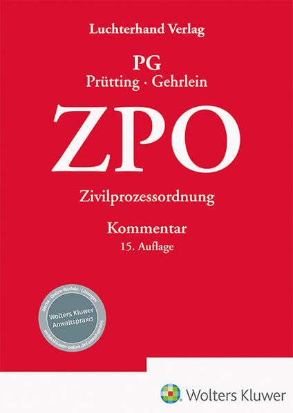 ZPO Kommentar: Zivilprozessordnung – Kommentar Law