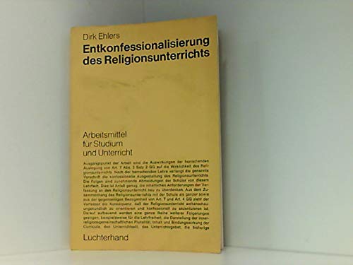 Entkonfessionalisierung des Religionsunterrichts Books