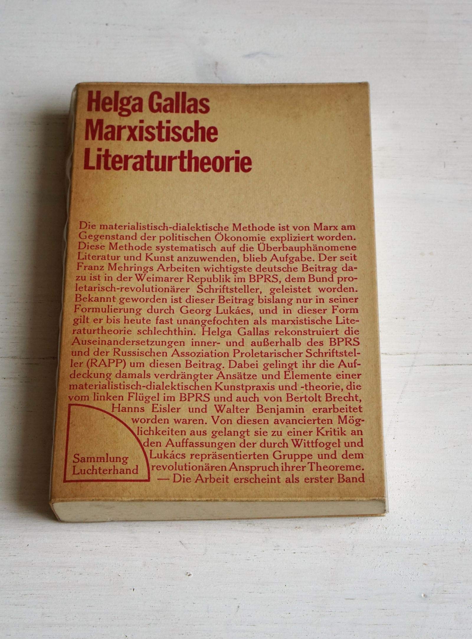 Marxistische Literaturtheorie. Books