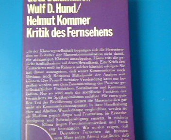 Kritik des Fernsehens. Handbuch gegen Manipulation Books