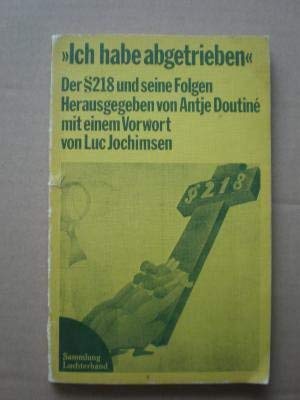 "Ich habe abgetrieben" Books