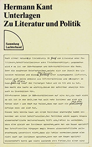 Unterlagen zu Literatur und Politik Professional & Reference Books